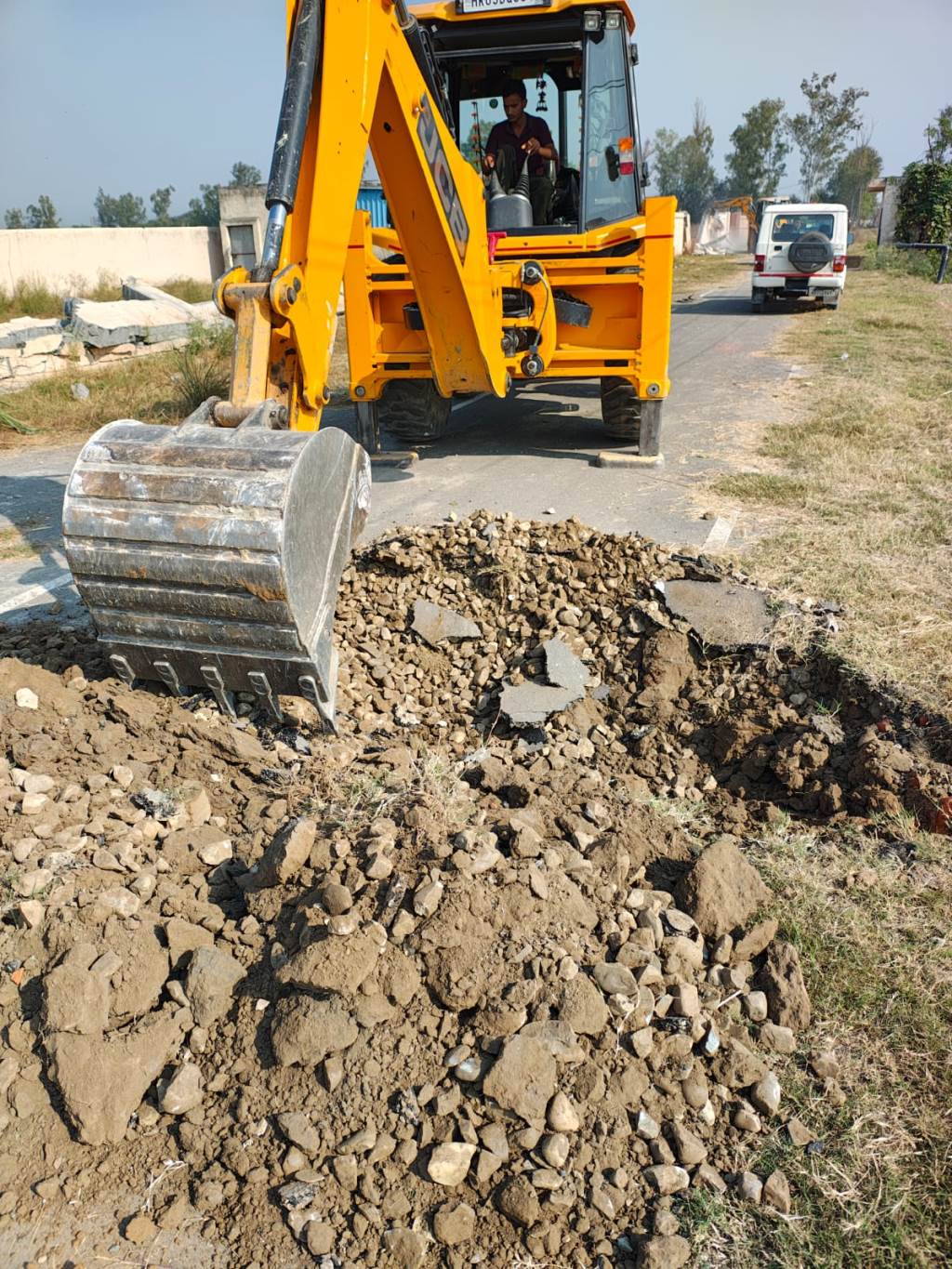Major action in Karnal 4 illegal colonies razed walls and roads demolished